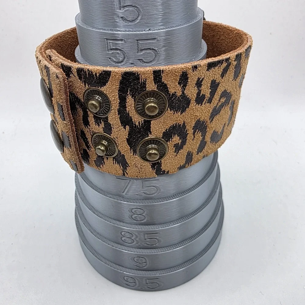 Let Go Let God Wrap Cuff Bracelet Faux Leather Adjustable Band NEW